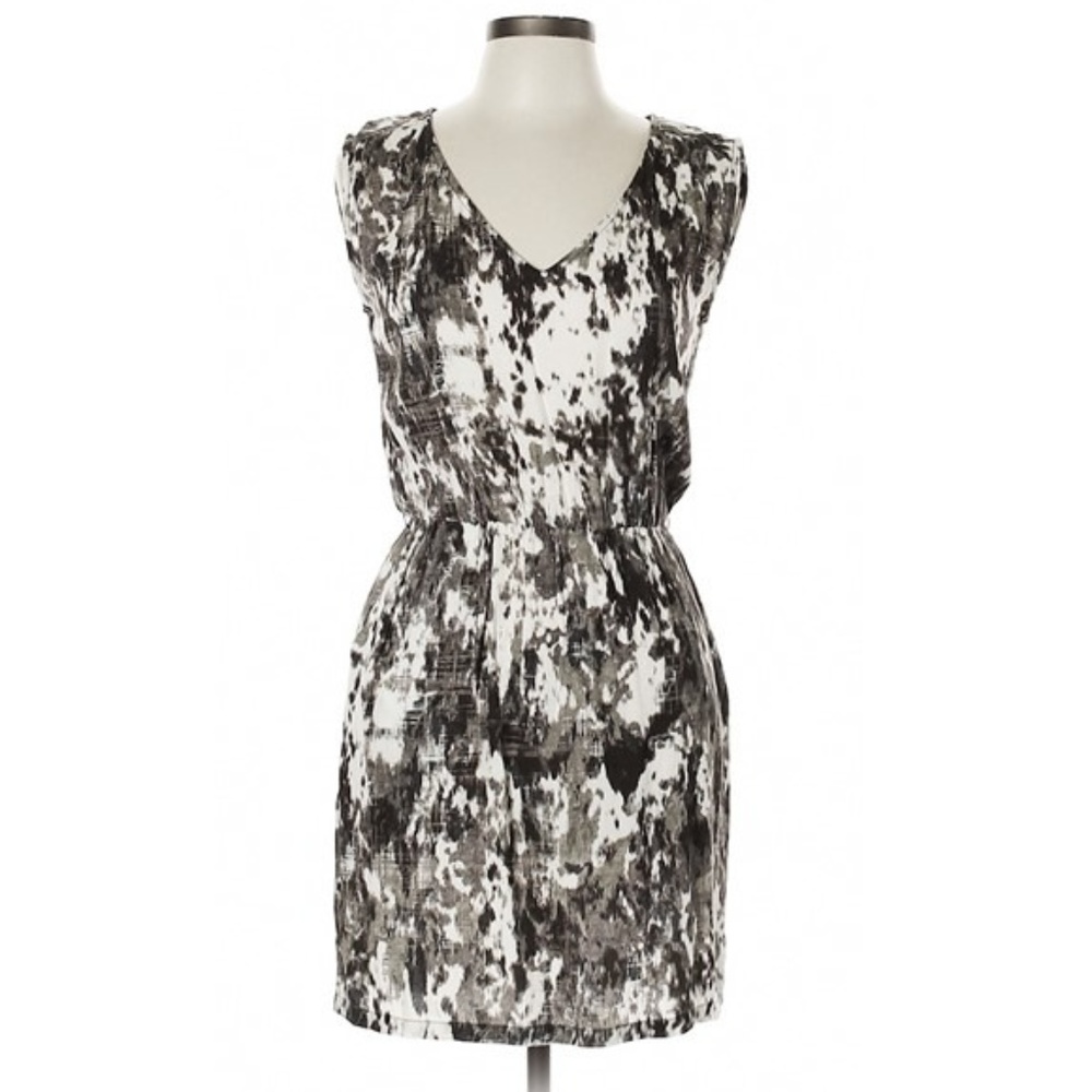 MNG casual abstract print dress